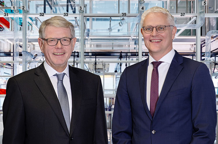 Albert M. Baehny, Verwaltungsratspräsident und Christian Buhl, CEO