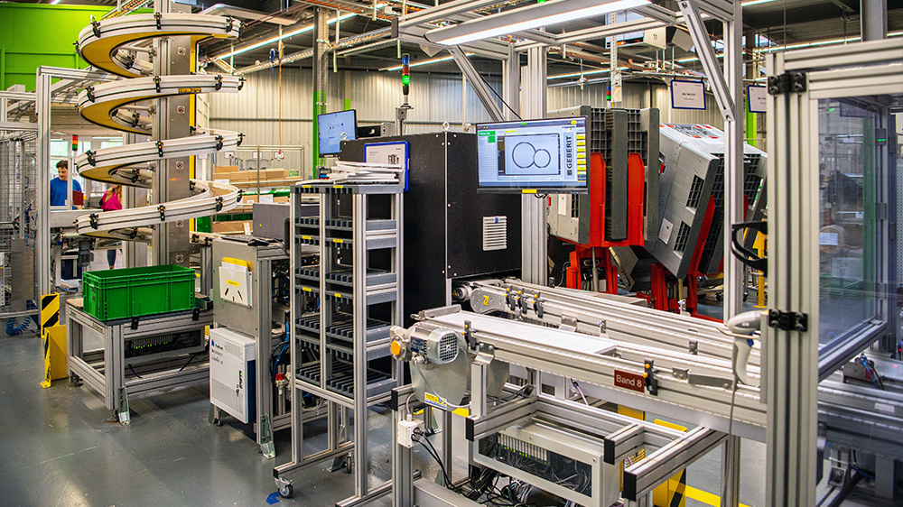 The black box with cameras at the end of the production line 