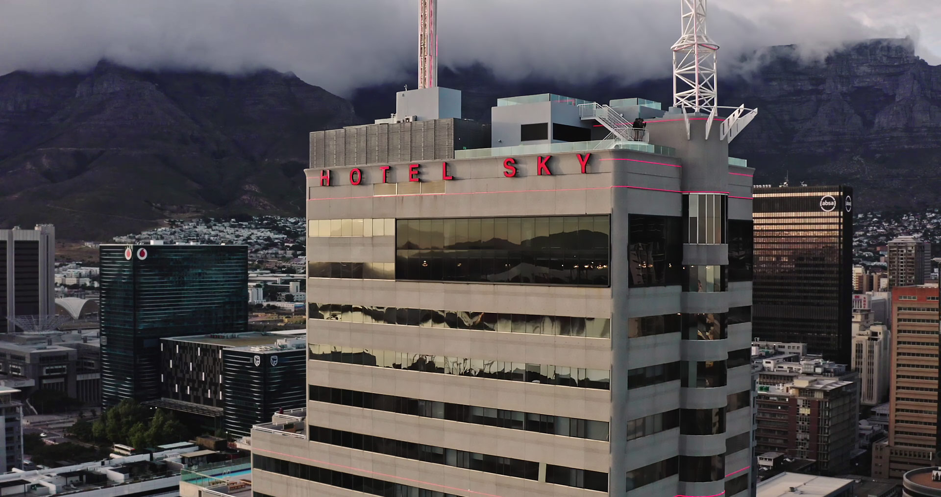 Hotel Sky in Cape Town featuring the space-saving SuperTube drainage system in a renovation project