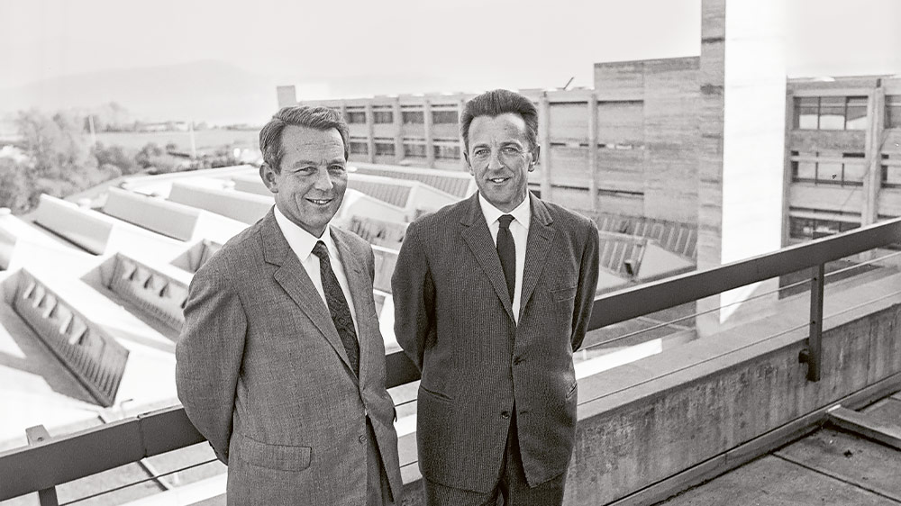 Heinrich and Klaus Gebert, the Geberit brothers