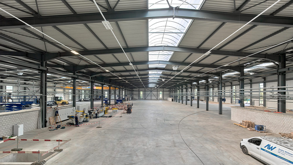  New factory of Kaltband AG in Reinach, Switzerland, featuring sanitary and heating installations using Geberit FlowFit