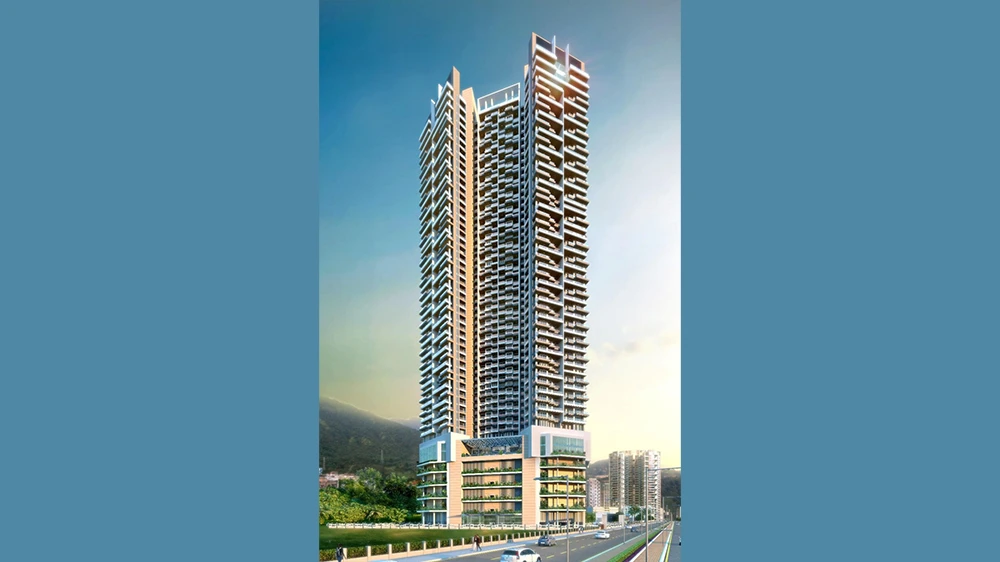 Prestige Siesta: over 200 metres tall, 54 floors, 1,100 bathrooms