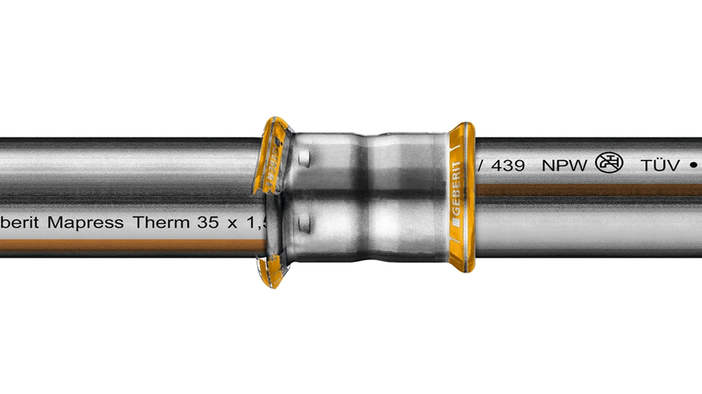 Orange is the colour of the new Mapress Therm piping system.