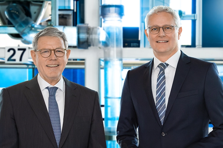 Albert M. Baehny (Chairman of the Board of Directors) and Christian Buhl (CEO) (Photo)