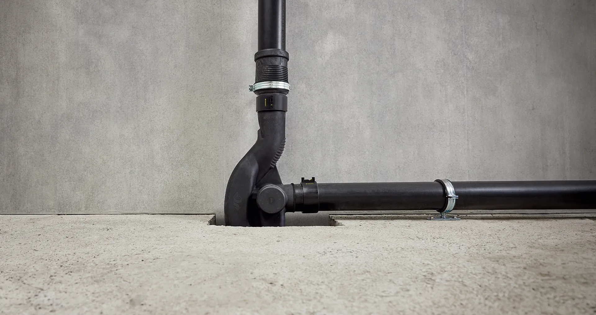 The Geberit Silent-db20 drainage system.&nbsp; (Photo)