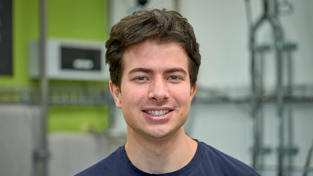 Pietro Allegri is an acoustic engineer and works in the Building Technology and Accoustics Laboratory at Geberit.&nbsp; (Photo)