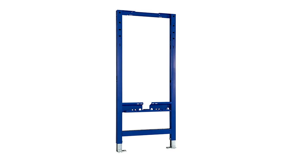 The finished Duofix frame – the process is completed in Pfullendorf (DE) by attaching the cisterns. (Photo)