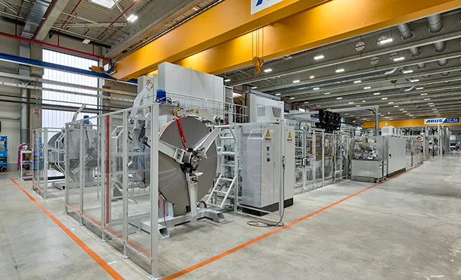 The new 160 meters long Duofix line in Lichtenstein. (Photo)