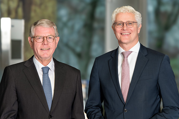 Albert M. Baehny (Chairman of the Board of Directors) and Christian Buhl (CEO)