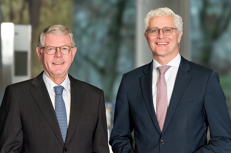 Albert M. Baehny, Verwaltungsratspräsident und Christian Buhl, CEO