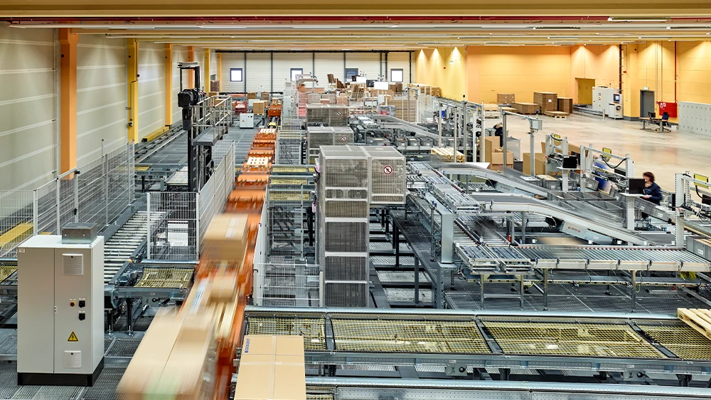 Blick in die Logistik in Pfullendorf, Deutschland