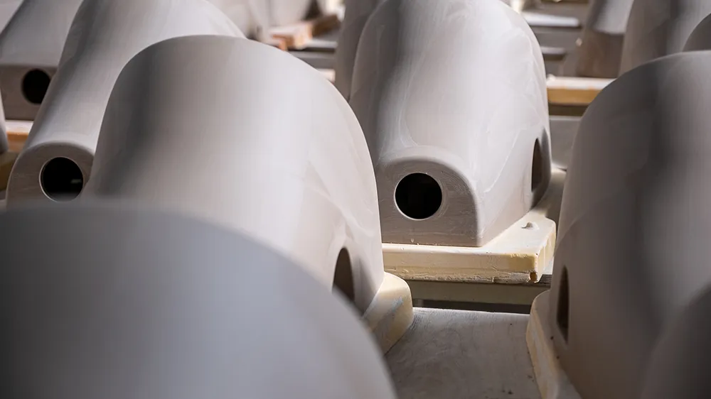 Keramikrohlinge im polnischen Werk in Koło.&nbsp; (Foto)