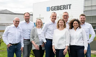 Thomas Sarrazin und sein Team im Kompetenzzentrum Industrie in Langenfeld, Deutschland. (Foto)