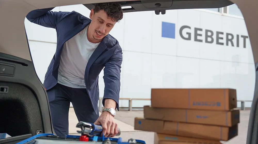 Ein voller Kofferraum ist ein Markenzeichen vieler Geberit-Vertriebsleiter. (Foto)