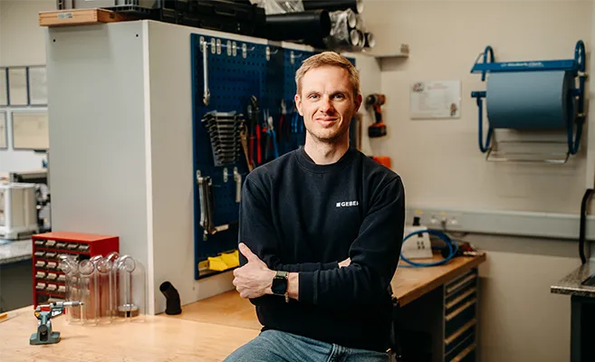 Patrick Grünbeck ist Kunststofftechniker im Produktionswerk in Pottenbrunn, Österreich. (Foto)