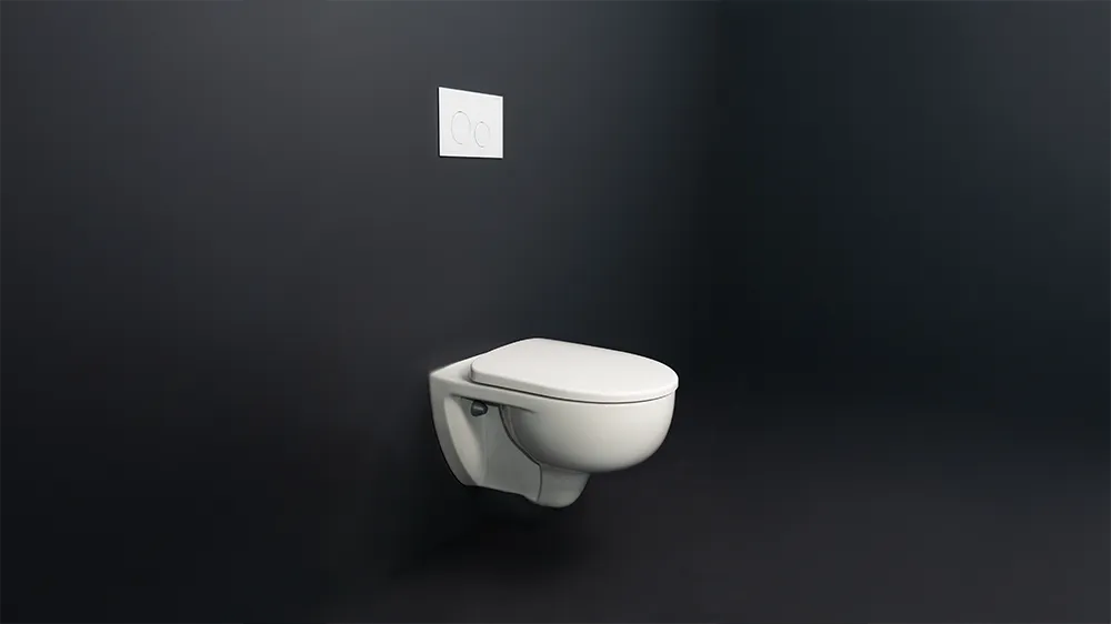 Renova/Selnova-Toilette mit TurboFlush-Technologie: hervorragende Spülleistung zu einem attraktiven Preis. (Foto)