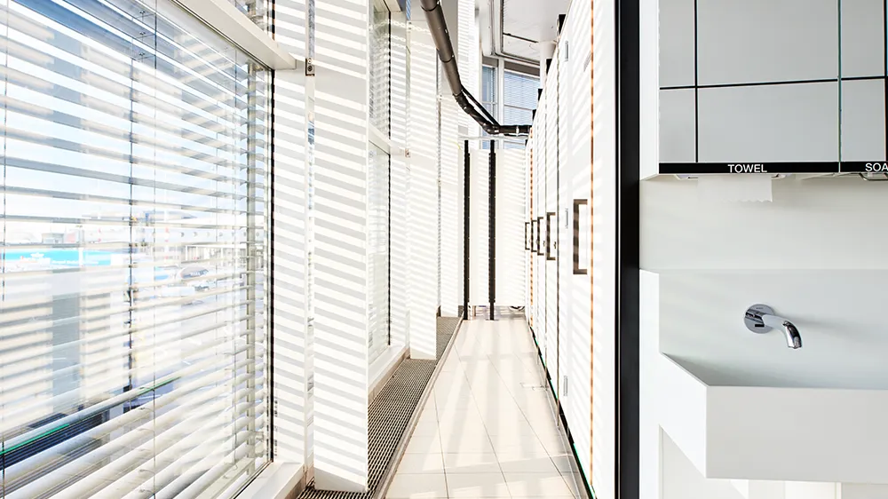 Duofix-Elemente, Toiletten, Urinale und Waschbeckenarmaturen. (Foto)