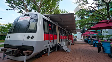 Ein Hotel, das aus einem umgebauten U-Bahn-Waggon entstanden ist. (Foto)